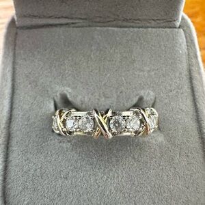 Elegant Gold and Silver Women's Ring